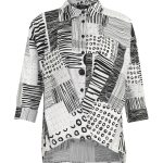 S64551 - Long sleeve Jacket, Black/Multi. $345.
