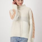 807900 - Standup Collar Pullover, Sandshell, also in Silver/Grey. $325.