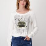 808094 - Round Neck T Shirt, Off-White, also in Schwarz. $299.