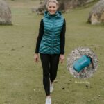 Mary Claire, Packable Vest, Empire Teal. $269.