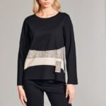 W24170 - Raised Applique Top, Black. $279. 