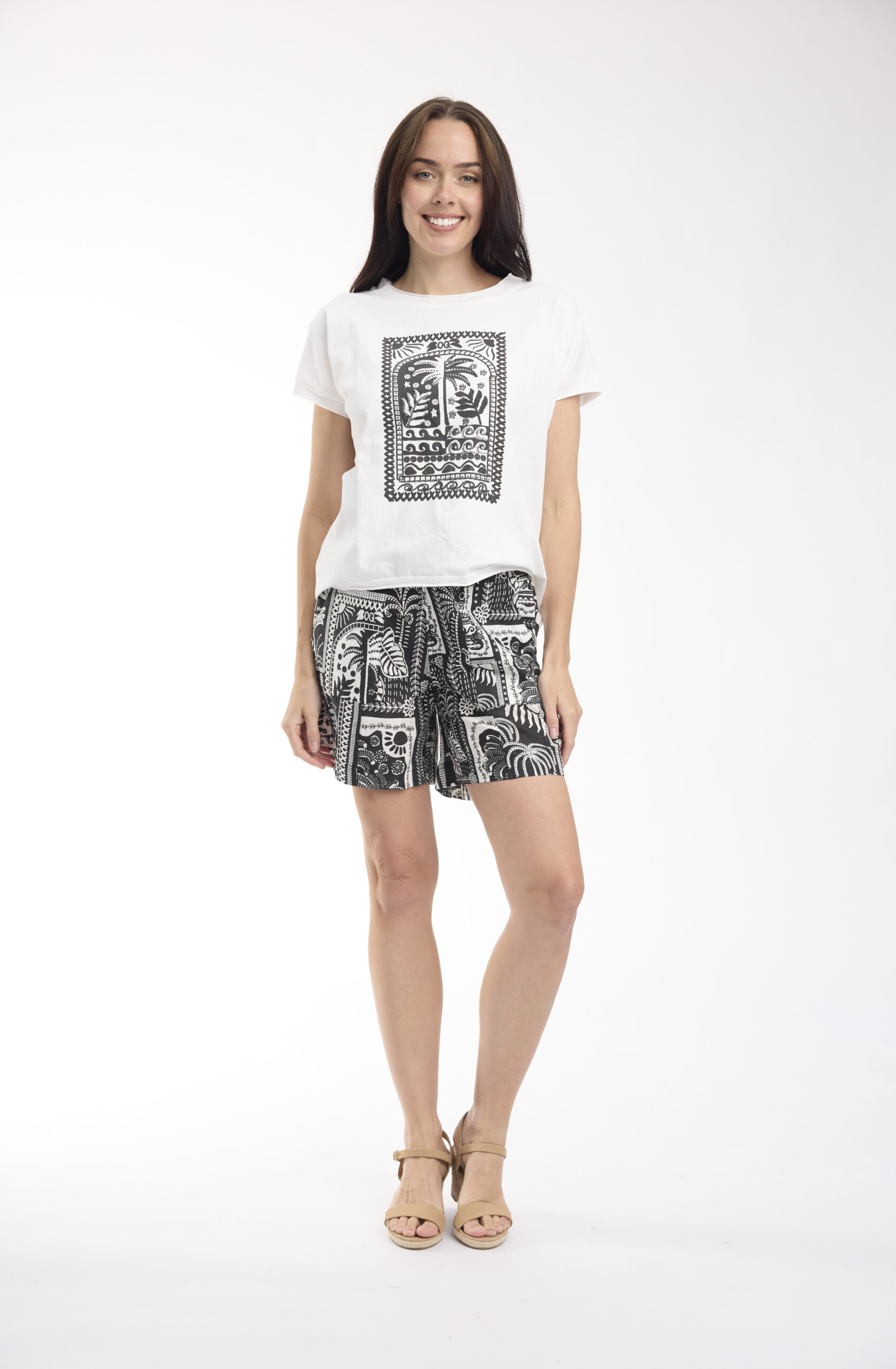 Fashion Top 12293 B&W